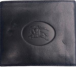 Authentic lambskin Burberry thin line wallet.